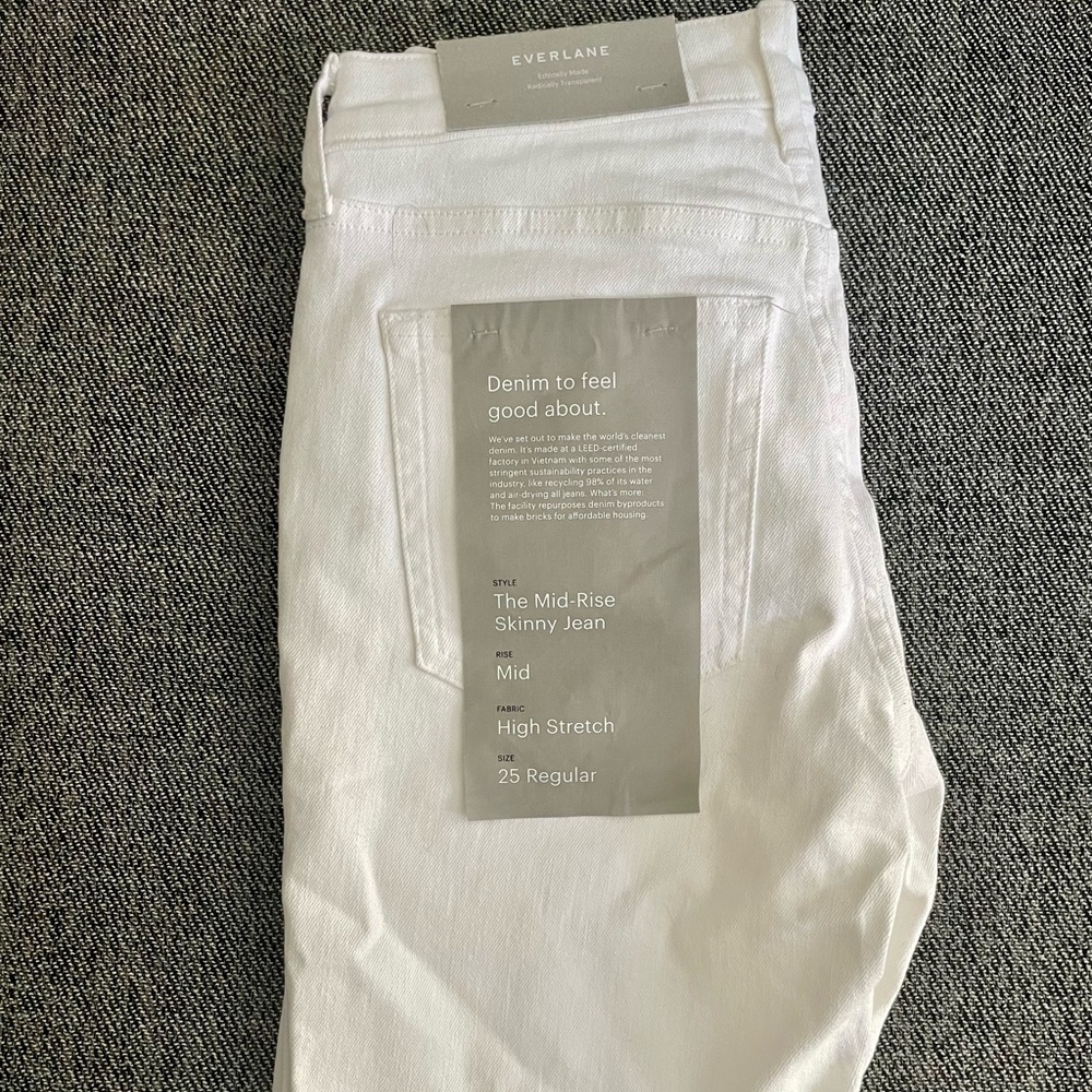 Everlane white jeans